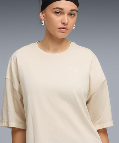 PUMA T-Shirt Oversize Her Femme XS, Alpine Snow White