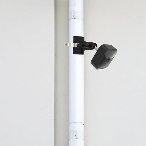 Lonnky Pole Mount for Blink Cameras, Adjustable Pipe Clamp Bracket for Blink Outdoor 4 (4th Gen/3rd Gen), Blink XT/XT2, Blink Mini/Indoor, Drainage Pipe & Steel Pole Mount for Home Security Cameras