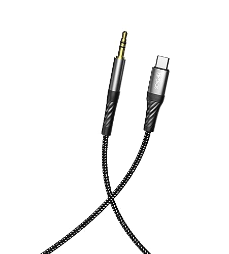 Cabo Auxiliar de Áudio P2 Tipo C Premium Trançado Reforçado para Android e iPhones Linha 15