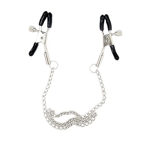 Grampos para Mamilos com Presilhas Ajustáveis e Corrente em Metal REF:SU000