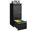 Matte-black 3-drawer Vertical