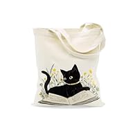 Material: The cat tote bag is made of wear-resistant canvas, which is very flexible and can be folded repeatedly. It's soft and ultra-durable, not easy to fade or deform, supporting you for long service. Set: Contains 1 tote bag with cute cat pattern...