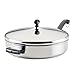 Farberware 50012 Classic Saute Pan / Frying Pan / Fry Pan with Lid and Helper Handle - 4.5 Quart, Silver