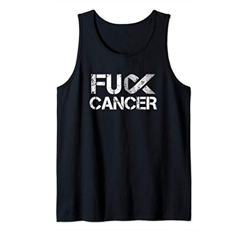Fuck Cancer, lung Cancer Support Ribbon Camiseta sin Mangas
