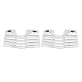 rewmtermoto Motorcycle Slotted Spark Plug Head Bolt Covers Aluminum Fit for Harley Touring Electra Glide Road Glide Road King Street Glide Trike 1999-2017 Chrome
