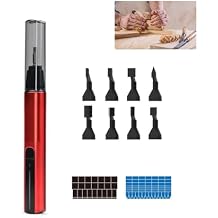 Detail Sander, USB Fast Charging, 3-Speed, 8 Sanding Heads, Self-Adhesive Sandpaper, ES-A Model