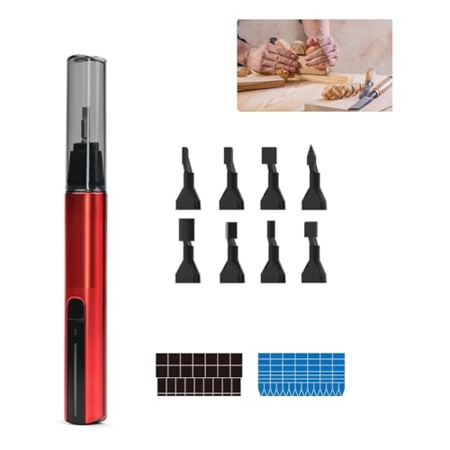 Aetherion Reciprocating Detail Sander, USB Fast Charging Sanding Pen,with 8 Sanding Heads and Self-Adhesive Sandpaper for Sanding