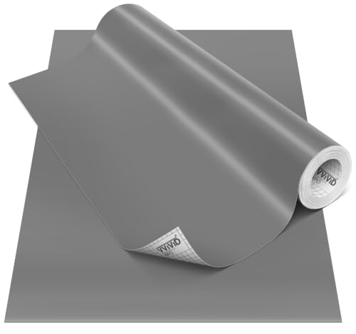 VViViD DECO65 Dark Grey Matte Permanent Adhesive Craft Vinyl (24" x 150ft) by VViViD - Used condition - US$59.60