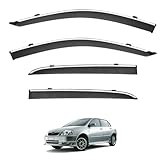 ZDDYUU Auto Deflectores de Ventanilla para Toyota Corolla Sportivo Hatchback MK9-E120 2002-2006, Montaje en Canalón con Adhesivo Cortavientos y Antilluvia Accesorio Coche