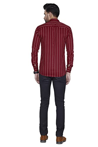 Image of Pure Cotton Solid Slim Fit Semi Casual Shirt for Men's & Boy's (Pack of 1)