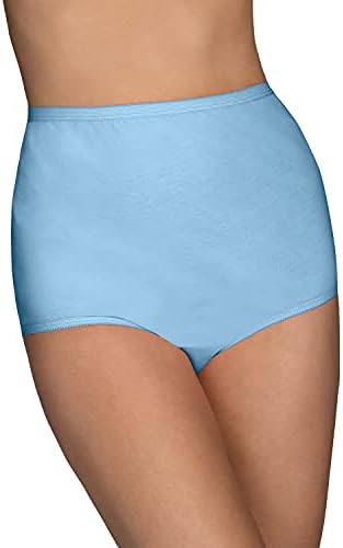 Vanity Fair Damen Underwear Perfectly Yours Traditionelle Slips Slip, Baumwolle-Sachet Blue, 34