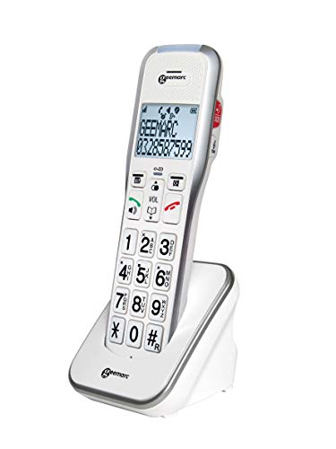 Geemarc Amplidect 595 HS - Combiné Additionnel avec Volume de Réception Amplifié pour la Gamme Amplidect 595 et 595 U.L.E - Base Principale Requise - Perte...