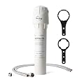 iSpring US15L-PB Water Filter System with MetSorb® Media, Reduces Lead, Arsenic, Chlorine, Bad Taste & Odor, Heavy Metals, Under Counter Water Filter Direct Connect to Kitchen Faucet, 15,000 Gallons