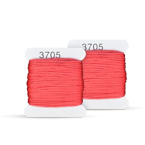 Image of Embroidery Floss Kit and Refills - Cotton Threads - DMC Color Coding for Cross Stitch, String Crafts, Friendship Bracelets