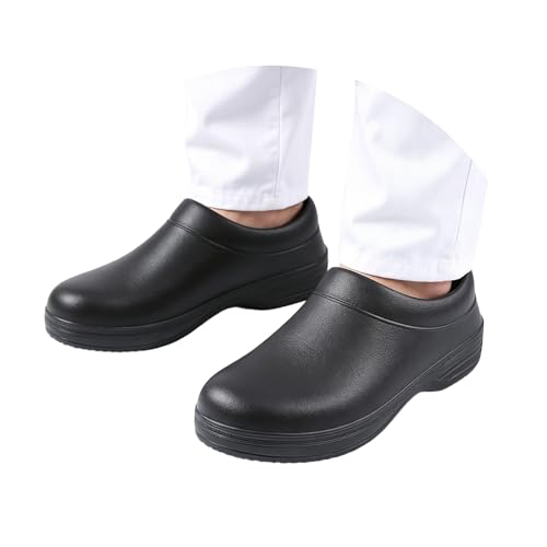 Zapatos de trabajo de hombre para evitar resbalones en la alimentación