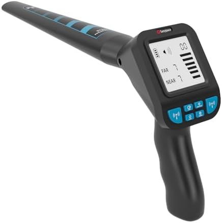 Sanyipace 512Hz Pipe Locator, Underground Pipe Detector with 3" Screen