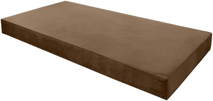 |SLIPCOVER ONLY| Same Pipe 8" Twin 75x39x8 Velvet Indoor Daybed Mattress Cover - AD308