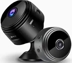 Mini Câmera A9 Wi-Fi, Full HD 1080p, Visão Noturna, Ângulo 150°, Monitoramento Remoto