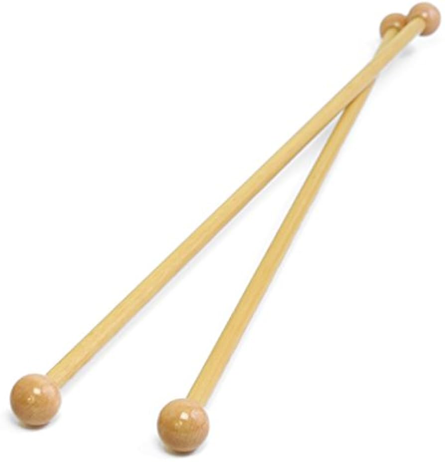 Amazon | ジャスミン 玉付棒 つや出しニス仕上げ 2本組 W45cm 棒Ф1.2cm