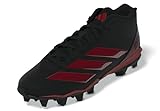 adidas Men's Adizero Impact.2 Molded American Football Sneaker, Black/Team Power Red/Black, 8