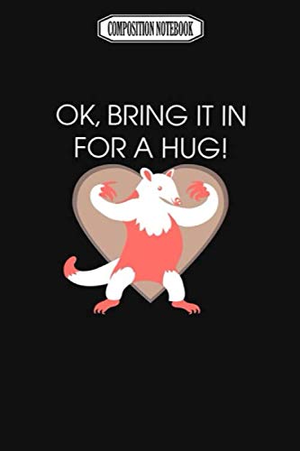 Image of Composition Notebook: Love Lesser Anteater Hug Avenging Pens Party Plates Slippers Crystal Fingerlings Narwhal Notebook Journal Notebook Blank Lined Ruled 6x9 100 Pages