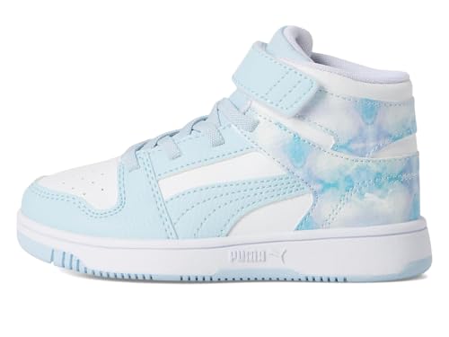 Image of PUMA Kids' Rebound Layup Mid Hook and Loop Sneakers