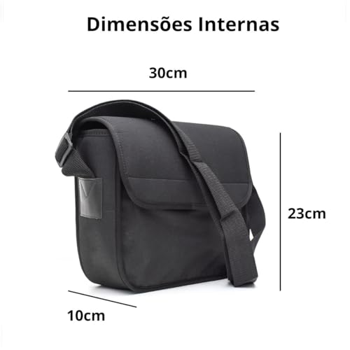 Bolsa Maleta Pasta Para Projetor Datashow Polo Culture Premium Acolchoado Compatível Com Epson Nec S