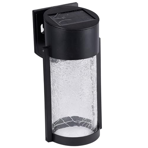 Appliques murales solaires LED pour illuminer vos soirées de terrasse en verre craquelé