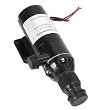 Brilluxa 12V 45LPM 12GPM Bomba de Aguas residuales autocebante de bajo Ruido para Barcos Marinos RV Inodoro agrícola RV Bomba de alcantarillado RV Mount Macerator Bomba de Aguas