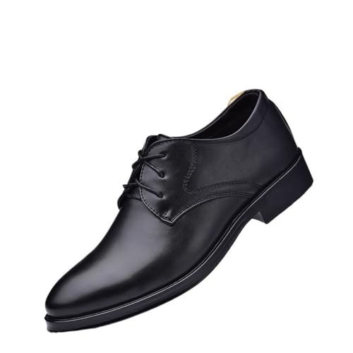 Men's Leather Business lace-up Casual Shoes Oxfords(Brown,10)4