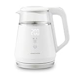 OVENTE 1L Electric Kettle with Temperature Control, 1500W, White KD95W