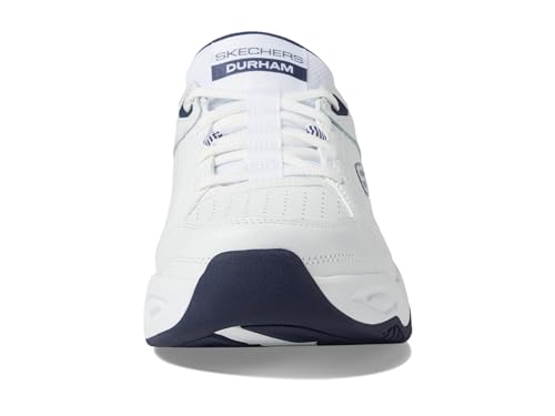 Skechers Skechers Men's Durham Hands Free Slip-in Sneaker,White/Navy,13 Extra Wide