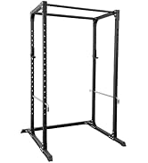 Nexo Power Rack 4x4 Power Cage - Workout Station Home Gym for Weightlifting Powerlifting and Stre...