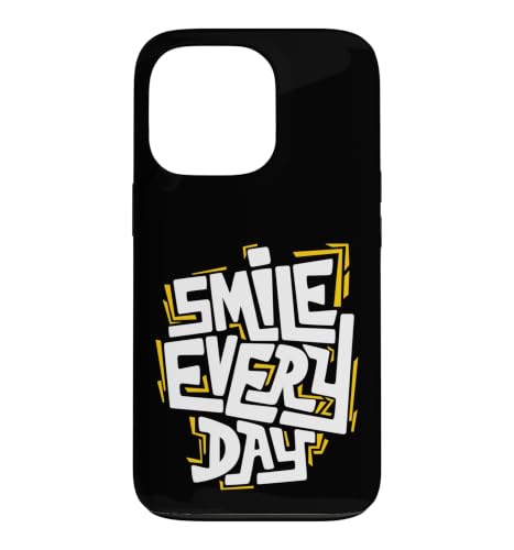 Smile Every Day �O���t�B�e�B�^�C�|�O���t�B�̃C���X�s���[�V������^������p�� �X�}�z�P�[�X iPhone 13 Pro �p