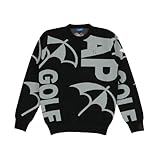 [Arnold Palmer] [アーノルドパーマー] ゴルフウェア セーター メンズ ジャガードクルーネックセーター AP220204E02 BK XO