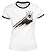Produktbild MoonWorks® Damen T-Shirt Deutschland Fußball EM-Shirt 2024 WM Fanshirt Deutschlandshirt Adler weiß-schwarz M