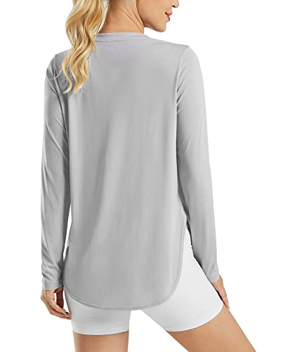 Image of G4Free Lightbreeze Womens UPF 50+ Long Sleeve Workout Tops Quick Dry UV Sun Shirt Running Gym Hiking Yoga Casual Lightweight