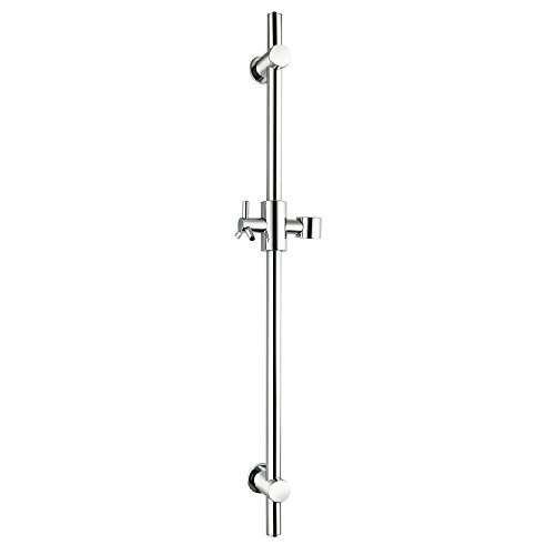 Weirun Bathroom Sus304 Stainless Steel Height/Angle Adjustable Shower Head Slide Bar With Brass Handheld Showerhead Bracket Holder,Polished Chrome #TOP10