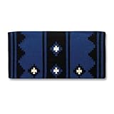 Mayatex Apache Acrylic Blend 36x34 Saddle Blanket Royal/Black/White 36in x 34in