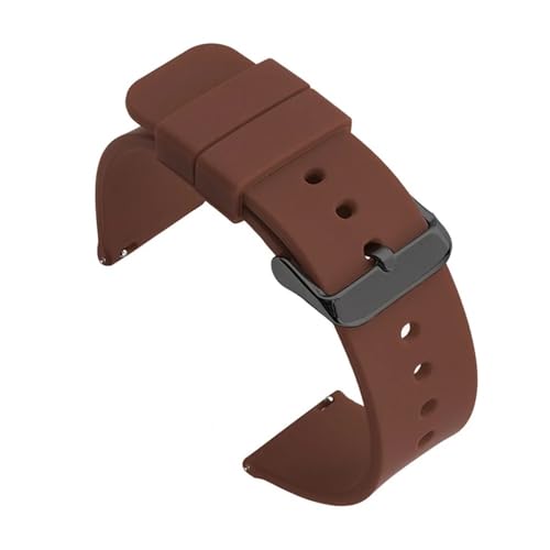 MEVMEVGNLN Fit For Samsung For Galaxy Watch 6 5 4 �Ή��V���R���X�g���b�v�AFit For Huawei GT 2 3 �Ή��N�C�b�N�����[�X���o�[�X�}�[�g�E�H�b�`�o���h(Brown B,22mm)
