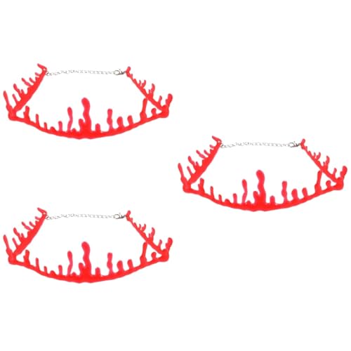 Collier sang vampire pour éviter les taches de maquillage sur costume fille