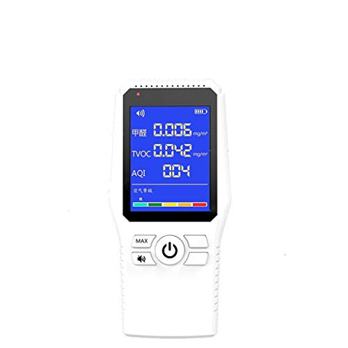 Luftqualität Messgerät Formaldehyd 、 TVOC 、 AQI 、 Luftqualitätsniveau Testgerät präzises Testen für Häuser, Autos und im Freien (Color :