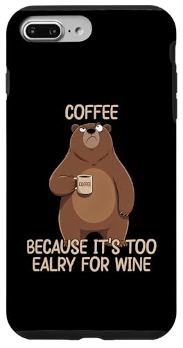 Coffee Because It's Too Early For Wine �X�}�z�P�[�X iPhone 7 Plus/8 Plus �p