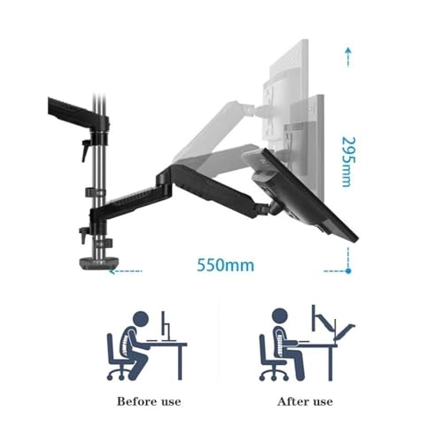 Support double moniteur 15-27 pouces de bureau VESA 75 100