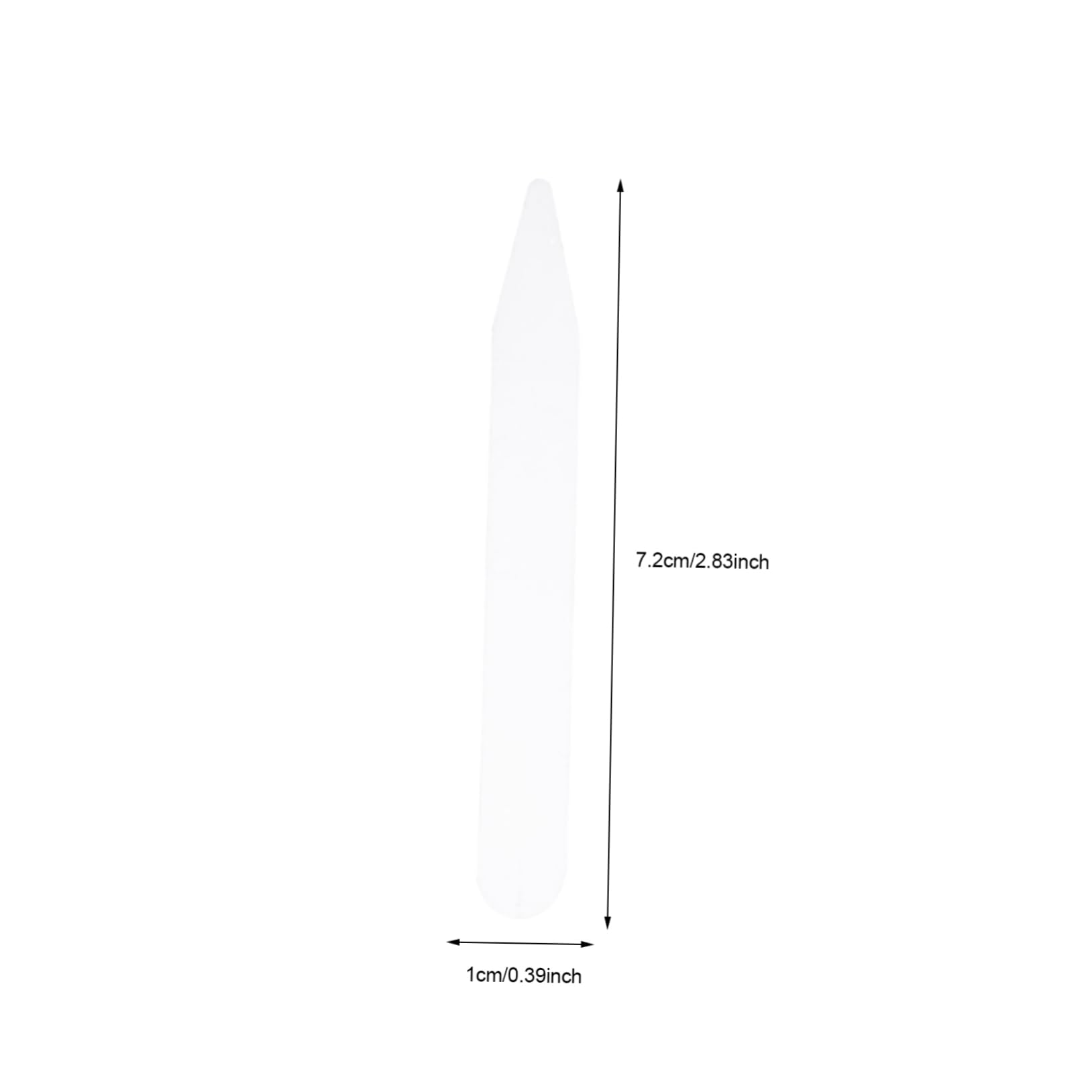 NOLITOY 1set Durable Plastic Collar Stays Transparent Collar Support for Dress Shirts Lightweight and Compact No Sewing Required 300pcs