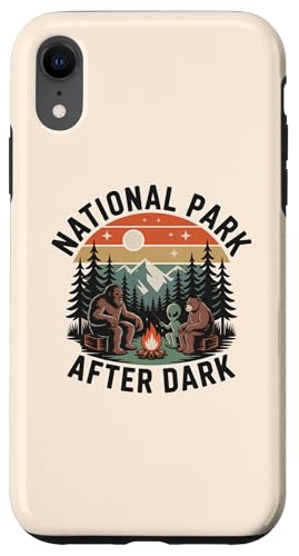 National Park Sasquatch Aliens Extraterrestrial Bear Camping �X�}�z�P�[�X iPhone XR �p