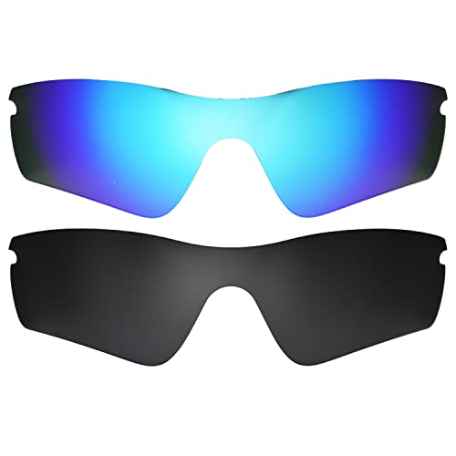 Verres Radar Path polarisés bleu et noir taille unique contre l'éblouissement