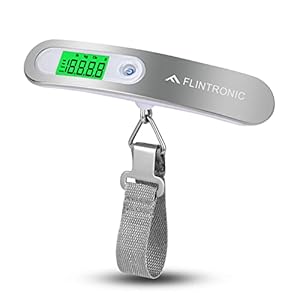 Flintronic Luggage Scales, Portable Digital Suitcase, Electronic Luggage Scale Hanging with Backlit & Tare Function, Weight Scale Lightweight for Travel Shopping Luggage Bag-NO Battery