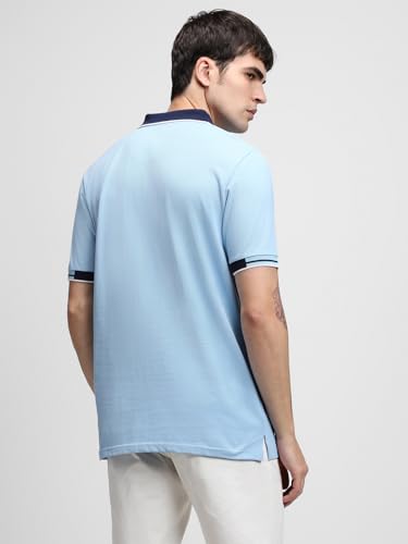 Image of Dennis Lingo Men's Regular Fit Cotton Polo Neck Solid T-Shirt
