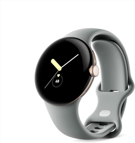 Google Pixel Watch 41mm (Renewed) – Gold w/ Hazel Band